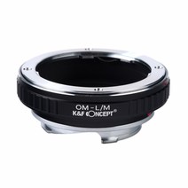 K&F OM-L/M OLYMPUS OM 렌즈를 Leica M 카메라에 사용하는 렌즈 변환 어댑터 내부무반사코팅, 1개