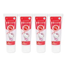튼튼이치약블루베리향 튼튼이치약딸기향, 헬로키티 천연딸기향 80g 4개