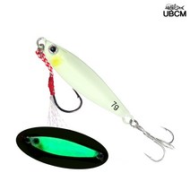 루어 캐스팅 쇼어지깅 전체야광 훅 포함 메탈지그 고등어 갈치 삼치 전갱이, 7g