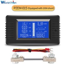 적산계 파워 뱅크 PZEM-015 미터 전류계 300a 디지털 배터리 테스터, 10 with 100A Shunt
