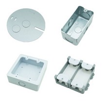 평카바 매립 철 아울렛 박스 PVC 노출 박스 석고보드 보조대, 20-2.주물 스위치박스 2개용 1방 22mm