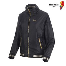 마코 여성 시보리배색집업점퍼 MJW3JP60_P328469495, 블랙i17/105