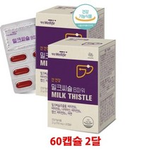 대상웰라이프 간건강 밀크씨슬 밀크시슬 B파워 실리마린 비타민b군 엽산 나이아신 함유 60캡슐