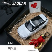재규어 F-페이스 SUV 자동차 모형 다이캐스트 1:24, 레드