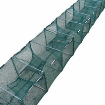 지네통발 민물 바다 장어 어망 낚시 그물 투망 접이식, 15m 24홀