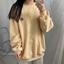 브링미[남녀공용]버블베어 오버핏맨투맨(4c)