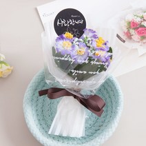 [플라워트리] 미니소국꽃다발 15cm, 색상:크림