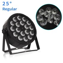 RC Par Light 18x12W RGBW 4 in 1 LED 무대 조명 DMX 제어 DJ 디스코 연회 파티 웨딩 극장, [01] conventional, [02] 미국 플러그