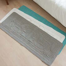 DJAGSO 홀스 퀸트 주방매트 3color, 화이트
