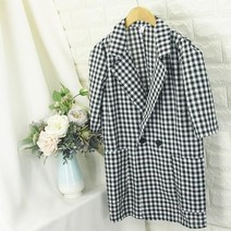 쿨젠 체크하프린넨자켓 치마바지티셔츠조끼가디건원피스
