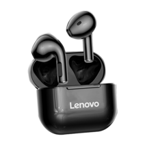 원래 lenovo lp40 lp40s plus 블루투스 이어폰 무선 이어 버드 컨트롤 터치 헤드폰 긴 대기 마이크 헤드셋, lp40 블랙