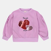 여아 반전 스팽글 맨투맨 MLMA20D50, 09 BLACK