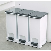 창신리빙 프랑코 페달 분리수거함, 40L(20L 2칸), 1개