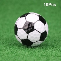 골프공 3피스 비거리향상10PcsLot 42.7mm 축구 골프 연습 공 합성 고무 선물 액세서리, 02 Black Football