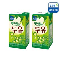 푸르밀 맛있는 멸균 두유 200ml x 48팩, 단품