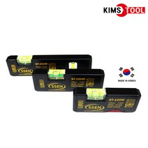 SSEN 쎈 초강력 미니자석수평 120mm 150mm 200mm 국산 야광 블랙 물수평 수평계 수직계 미니레벨 킴스툴