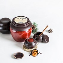 산 자연 발효 수제 콩 재래식 전통 항아골 된장 고추장 세트 500g+500g