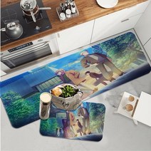 야자매트 엘리베이터보양 체크철판 식생매트 주어진 애니메이션 긴 러그 북유럽 스타일 홈 현관 매트 욕실-화장실 매트 침실 환영 러그, 에이7, 148x203cm