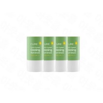 [빠른출고][정품] 김정문알로에 큐어 워터 스플래쉬 쿨링 선스틱 23g(SPF50+) 4개입 선케어 자외선차단제 스틱형 온가족용 선스틱, 즉각적인 쿨링 선스틱