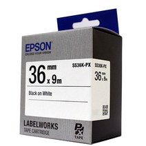 엡손 SS36K-PX 36mm 흰색바탕검정글씨 OK1000P OK900P LW-Z900 LW-Z5000WK, SS36K(9M 일반라벨)