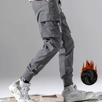 겨울 기모 조거 팬츠 따뜻한 조커 바지 카고 포켓
