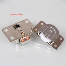 미닫이문레일 슬라이딩 도어 슬롯 옷장 슈트 가구 상부 및 하부 트랙, 03 Nylon wheel