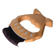 친절한 도그씨 케어펫 사랑빗 E1 브라운 그루밍빗 죽은털제거 디쉐딩