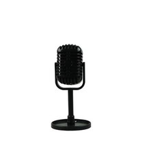 블루투스 노래방 유튜브 방송용 공연용 무선 마이크 시뮬레이션 클래식 레트로 다이나믹 보컬 빈티지 스타일 라이브 범용 스탠드 가라오케 스튜디오 레코드, 검은색