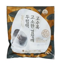 고수록 검정깨 두텁떡 400gX6봉 (봉당 10개입/총 60개), 단일옵션