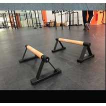 플란체 초경량 푸시업바 코어운동 맨몸운동 패럴렛바, 삼각강철 나무프레임 300kg 15x50cm