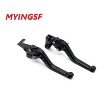 YAMAHA MT07 용 짧은 브레이크 클러치 레버 2013-2020 오토바이 액세서리 핸들, 01 Black 1