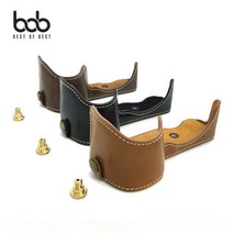 bob SONY 소니 A6400 카메라 가죽 속사 하프 케이스, 소니A6400_블랙