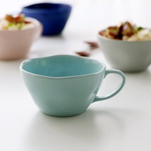 오반자이 그레이스 카푸치노 세련된잔 모던찻잔 북유럽감성 도자기 머그 깔끔한머그컵, 오반자이 그레이스 카푸치노[스카이]