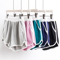 아이우먼 빅사이즈사랑해요 1629L208 배색 랍빠 반바지 GO