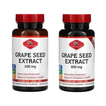 올림피안 랩스 포도씨 추출물 600mg 60캡슐 200mg 100캡슐