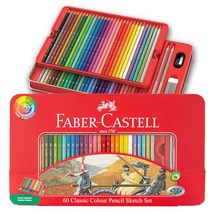 [성실한오피스] 파버카스텔 유성 색연필 60색 틴케이스 (No.115893) 칼라링북 그림 도안 색칠하기