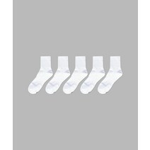 IL-O-GONG-CHIL [5PACK] 1507 모노 트라우져 하프 삭스 _ 화이트 [5PACK] 1507 MONO TROUSER HALF SOCKS_ WHITE