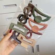 미다미 [8P세트] 레인보우 매트 컬러 대용량 집게핀세트