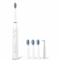 ReDISEN 충전식 전동 칫솔 스마트 소닉 5가지 모드 180일 사용 가능 브러시 헤드 4개 및 치간 1개 SEAGO SG575 (화이트)