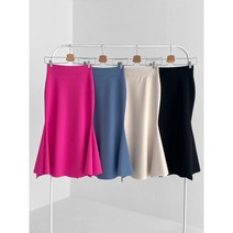 주문 폭주) 모모 인어라인 스판플레어 스커트