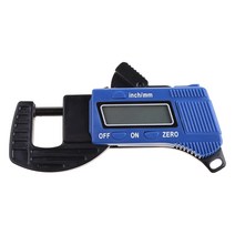 전자 디지털 LCD 0-12.7mm 두께 캘리퍼 카본 섬유 마이크로 미터 게이지, 푸른