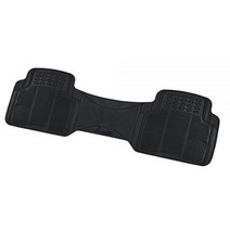 Zento Deals 자동차 바닥 매트 - 튼튼한 내후성 매트 (투명), Black - Rubber Runner Liner