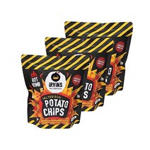 IRVINS 핫붐 매운 솔티드 계란 감자 칩 105g