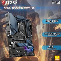 LGA 1200 마더보드 MSI MAG B560 어페도 인텔 칩 CPU 소켓 DDR4 128GB PCI-E 4.0 3 × M.2 6 sata III AT, 한개옵션0