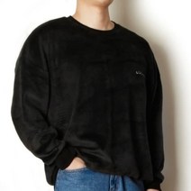 [바보사랑] 남성 겨울 커플 시밀러룩 양털 맨투맨 티셔츠