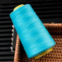 태닝머신 태닝기계 선텐기계 재봉실 길이 3000 야드 40S/2 스레드 폴리에스터 실 멀티 컬러 스풀 재봉, 12 Lake Blue