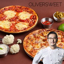 [닥터키친] [류태환쉐프]콜리플라워 피자 2종 1+1팩(마르게리따/바베큐치킨), 옵션선택:01. [올리버스윗] 마르게리따 피자 1+1팩