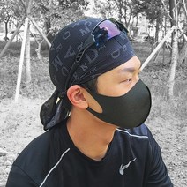 [바이크 메쉬 쿨두건] 자전거 오토바이두건 싸이클 라이딩 등산 스포츠두건 캡 후드, 3D쿨두건-패턴블랙