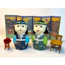 한지이야기 36.닥종이인형(도령)(1개입)-한지공예kit(부재료포함) 1094132, 초록(두루마기)