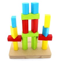 세살 아기 나무 도형꽂기 촉각 발달 장난감 놀이 교구